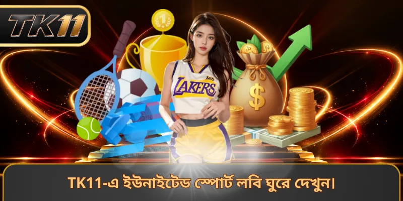 TK11-এ ইউনাইটেড স্পোর্ট লবি ঘুরে দেখুন।