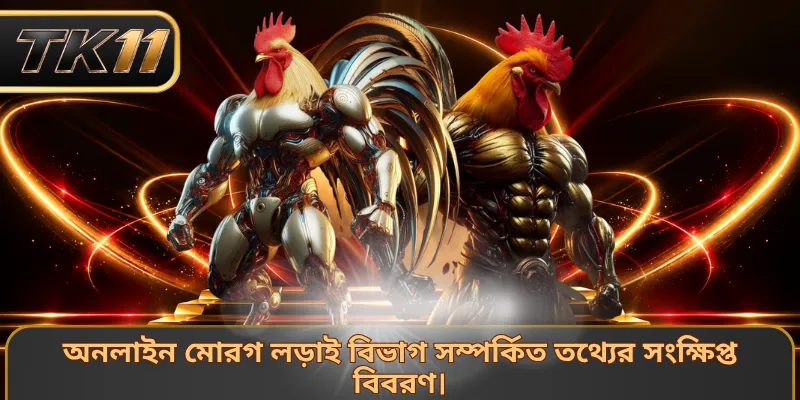অনলাইন মোরগ লড়াই বিভাগ সম্পর্কিত তথ্যের সংক্ষিপ্ত বিবরণ।