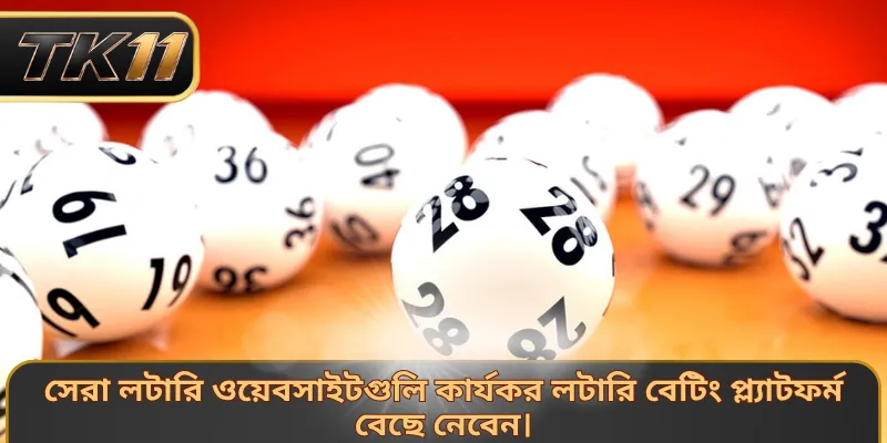সেরা লটারি ওয়েবসাইটগুলি কার্যকর লটারি বেটিং প্ল্যাটফর্ম বেছে নেবেন।